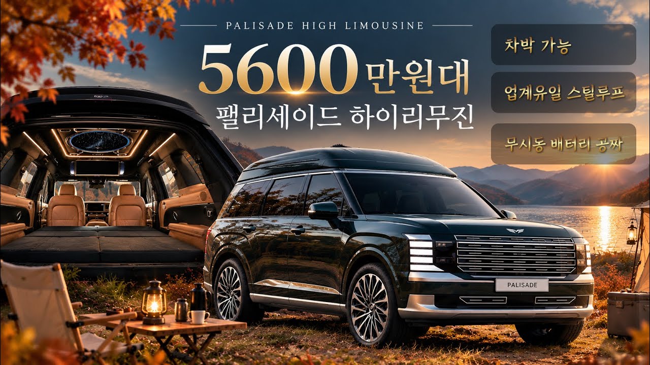 [307화] 5600만원대 팰리세이드 하이리무진! 차박 끝판왕 등장!!