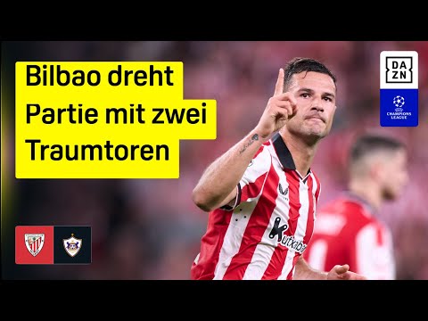Athletic Bilbao - Qarabag Agdam | UEFA Champions League | DAZN Highlights