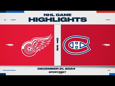 NHL Highlights | Red Wings vs. Canadiens - December 21, 2024