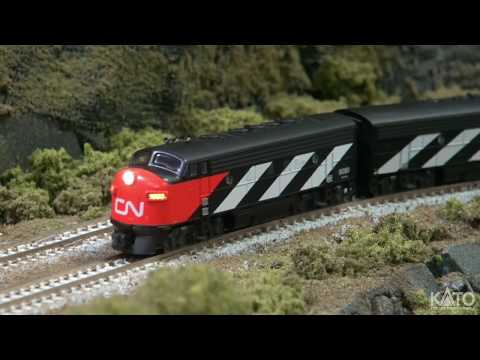 Kato Product Preview - June 2020 - N Canadian National "Transcontinental" train & F7 locomotives