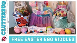 FREE Easter Egg Hunt Riddles and Basket Ideas
