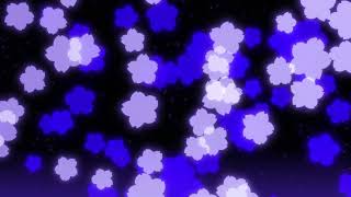 【With BGM】🌸Motion graphics background with soaring DarkPurple neon cherry blossoms🌸