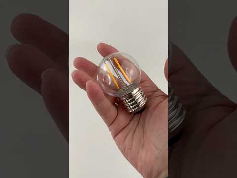 LED лампа Edisons G45 E27 2W 2200K теплий білий прозора пластикова колба