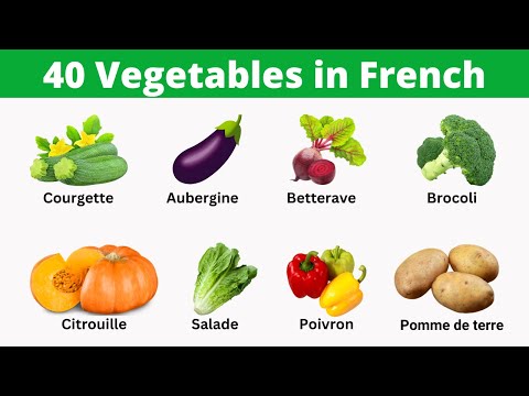40 Vegetables in French | Vegetable Names in French
