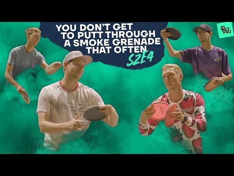 Smoke bombs, school buses, and spit-outs! | Jomez Putting Game