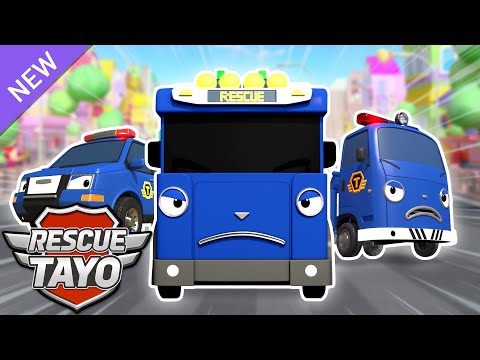 *NEW* Blue Rescue Team! Clear the Blocked Road! | Rescue Car Story | Tayo the Little Bus Rescue Team