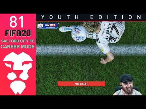Fifa 20 Youth Academy Career Mode Ep 81 - GOAL LINE SAVE!!! - Salford City - Youth Edition