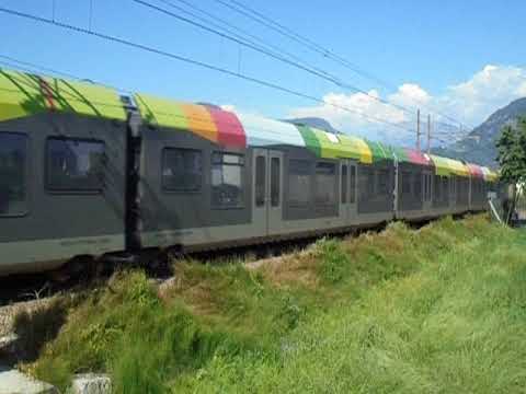 20.06.2018. TRENO REGIONALE ETR 170 FLIRT SAD IN TRANSITO A PONTE ADIGE (BZ).