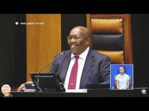Deputy Speaker Lechesa Tsenoli Entertains Parliament VERY FUNNY