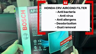 How to Replace Honda CRV Aircond Filter (Bosch AP-H07)