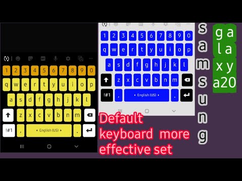 colourfull keyboard settings on Samsung Galaxy a20 ,a10 #in-hindi