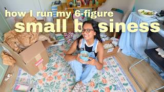 behind the scenes of working for yourself in your 20s // day in my life vlog, small business owner