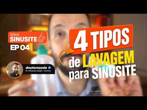 4 TIPOS DE LAVAGEM NASAL PARA SINUSITE: QUAL USAR?