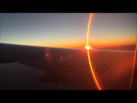 Flight | AF037 New York JFK to Paris Orly  | Full Sunset