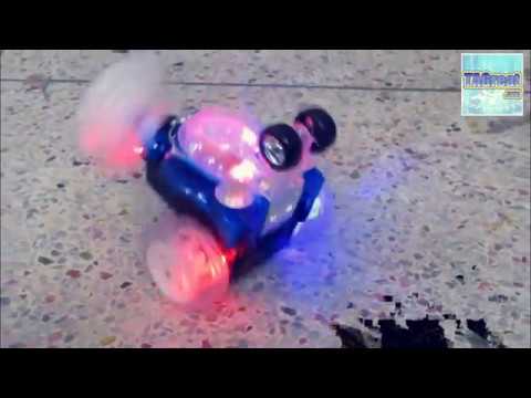 Turbo Twister - Rechargeable RC Tumbling Stunt Car with LED Lights and Music