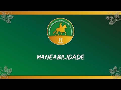 MANEABILIDADE - 1º CAMPEONATO BRASILEIRO DE PROVAS ESPORTIVAS E SOCIAIS