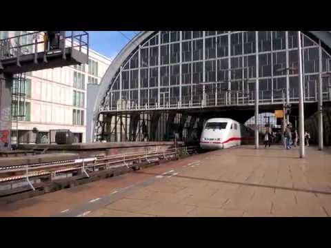 ICE 1 (ICE 377) mit defektem Triebkopf-Durchfahrt am Alexanderplatz Berlin