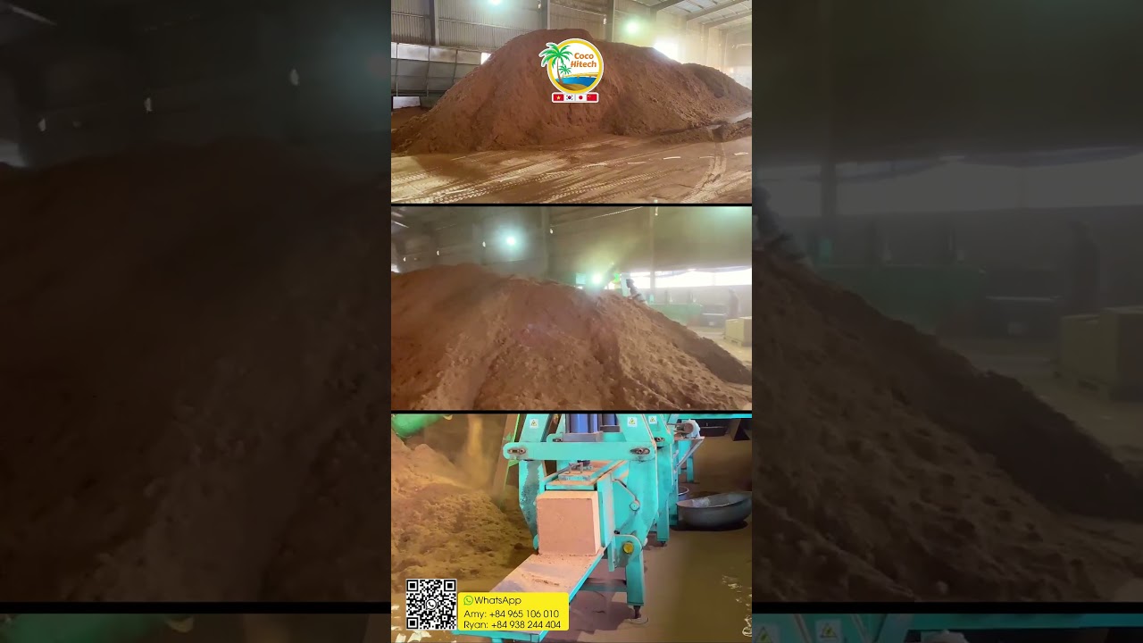COCO PEAT BLOCK 5 KGS  #coirvietnam#cocopeat #coirpith
