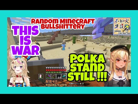 Insane Prank War! Flare vs Polka! Minecraft Shenanigans!