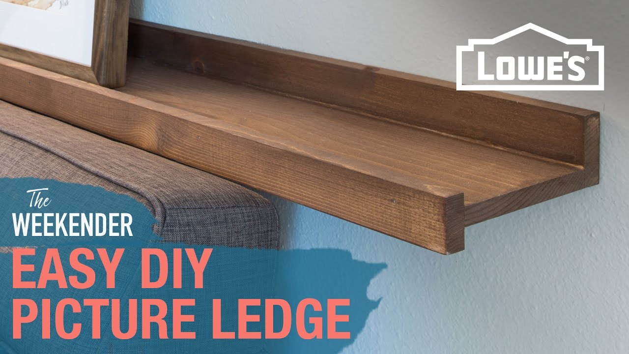 Easy DIY Picture Ledge