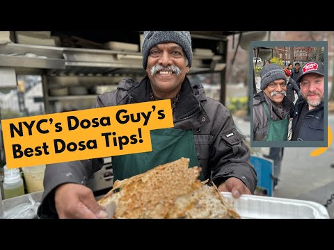 Meeting the world famous Dosa Guy of NYC to learn his tips to making a perfect dosa!