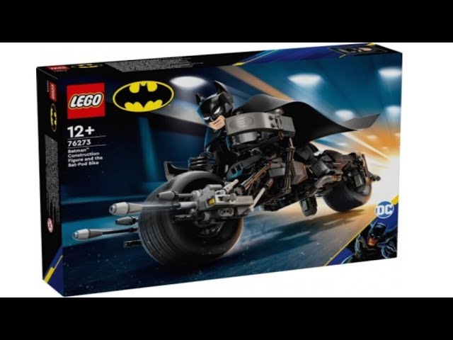 Vídeo relacionado con LEGO DC Batman Figura para Construir: Batman y Moto Bat-Pod de Juguete, Figuras de Superhéroes de la Película El Caballero Oscuro, Regalo para Niños y Niñas de 12 Años o Más 76273