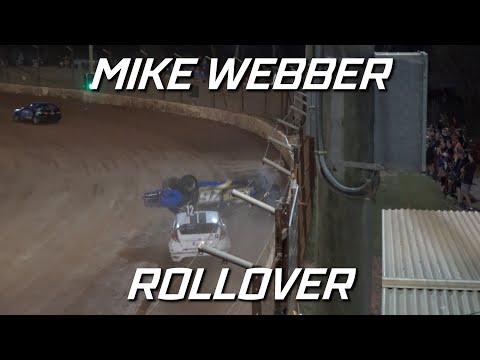 National 4's: Mike Webber Rollover - Carina Speedway