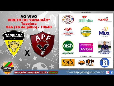 ⚽️ Gauchão 2022 - Série "B" - Returno da 1ª Fase - Tapejara Futsal  X  APF (Gentil)