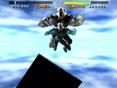 Killer Instinct (1994) - falling off the sky stage with shadows from broken Ultra