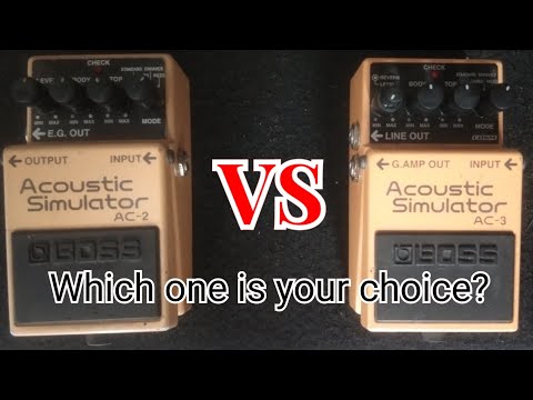 Boss Acoustic Simulator Review: Boss AC-2 VS Boss AC-3 Sound Comparison