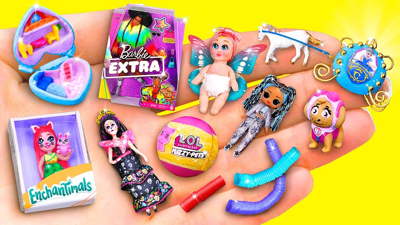 10 Poupées Et Jouets Miniatures DIY Pour Barbie Et LOL Surprise
