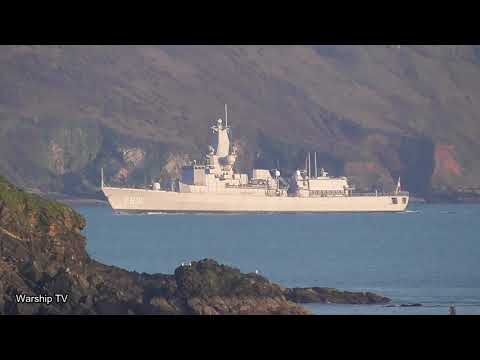 ROYAL NETHERLANDS NAVY FRIGATE HNLMS VAN AMSTEL F831 IN PLYMOUTH SOUND - 8th March 2021