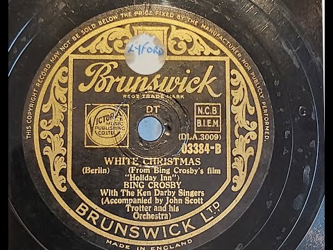 Bing Crosby 'White Christmas' Original 1942 recording 78 rpm