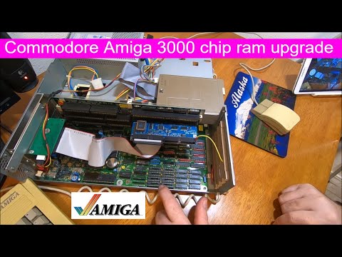 Commodore Amiga 3000 chip ram upgrade now it can run more games