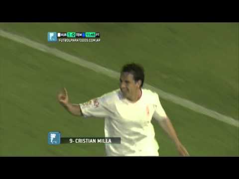 Gol de Milla. Huracán 1 - Temperley 0. Fecha 1. Torneo Primera B Nacional 2014. FPT