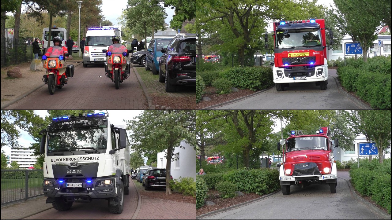 [Rarität trifft neueste Technik] Großalarm in Grömitz | Spektakuläre Einsatzfahrten