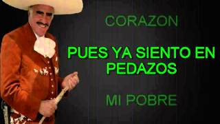 DEJAME QUE ME VAYA VICENTE FERNANDEZ KARAOKE