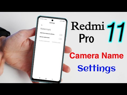 Redmi Note 11 Pro Camera Watermark Settings | Redmi Note 11 Pro 5g me Camera Watermark Kaise Lagaye