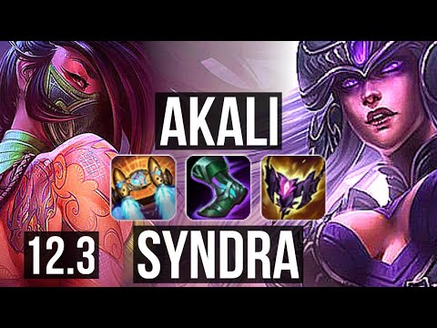 AKALI vs SYNDRA (MID) | 6/0/2, Rank 7 Akali, Dominating, Rank 18 | EUW Challenger | 12.3