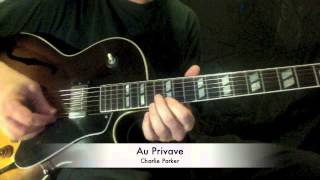 Au Privave: Charlie Parker melody transcription.
