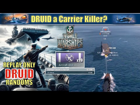 Destroyer Druid a Carrier Killer? #worldofwarships