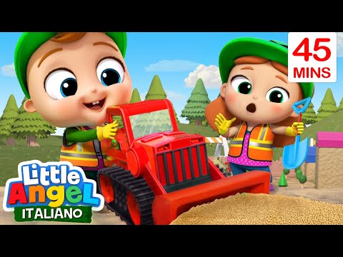 Come Costruire in Sicurezza!👷🏻‍♀️🚧Cartoni Animati con Gianni Piccino - Little Angel Italiano