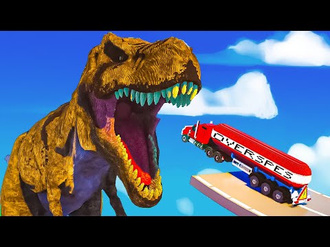 VOITURES VS T-REX (Teardown avec Fufu)