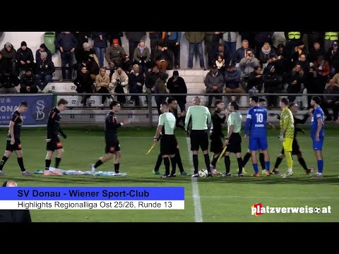 Highlights Donau vs. Wiener Sport-Club; Regionalliga Ost 2025/26, Round 13