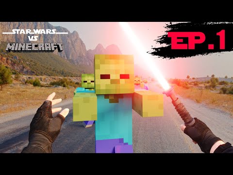 Star Wars vs Minecraft Zombie Real Life Ep.1