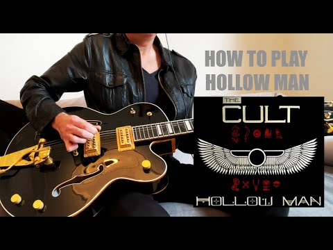 Hollow Man The Cult Guitar Cover Billy Duffy Ian Astbury Live Demo Gretsch Black Falcon How to play