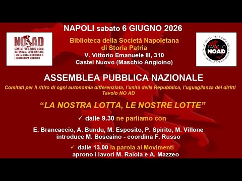Assemblea NO AD Napoli