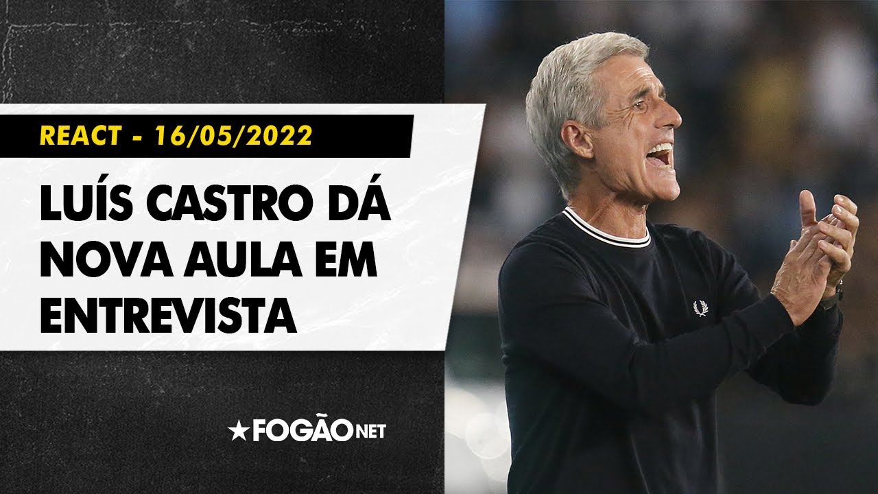 VÍDEO | React: Luís Castro dá mais uma ótima entrevista após vitória do Botafogo sobre Fortaleza