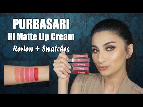 PURBASARI Hi Matte Lip Cream Review & Swatches (ALL SHADES) | Jezhira Makeup