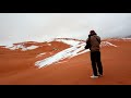 ALGERIA. Snow in the Sahara desert